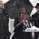Ben Jealous, Al Sharpton, Marc Morial outside White House (YURI GRIPAS/AFP/Getty)